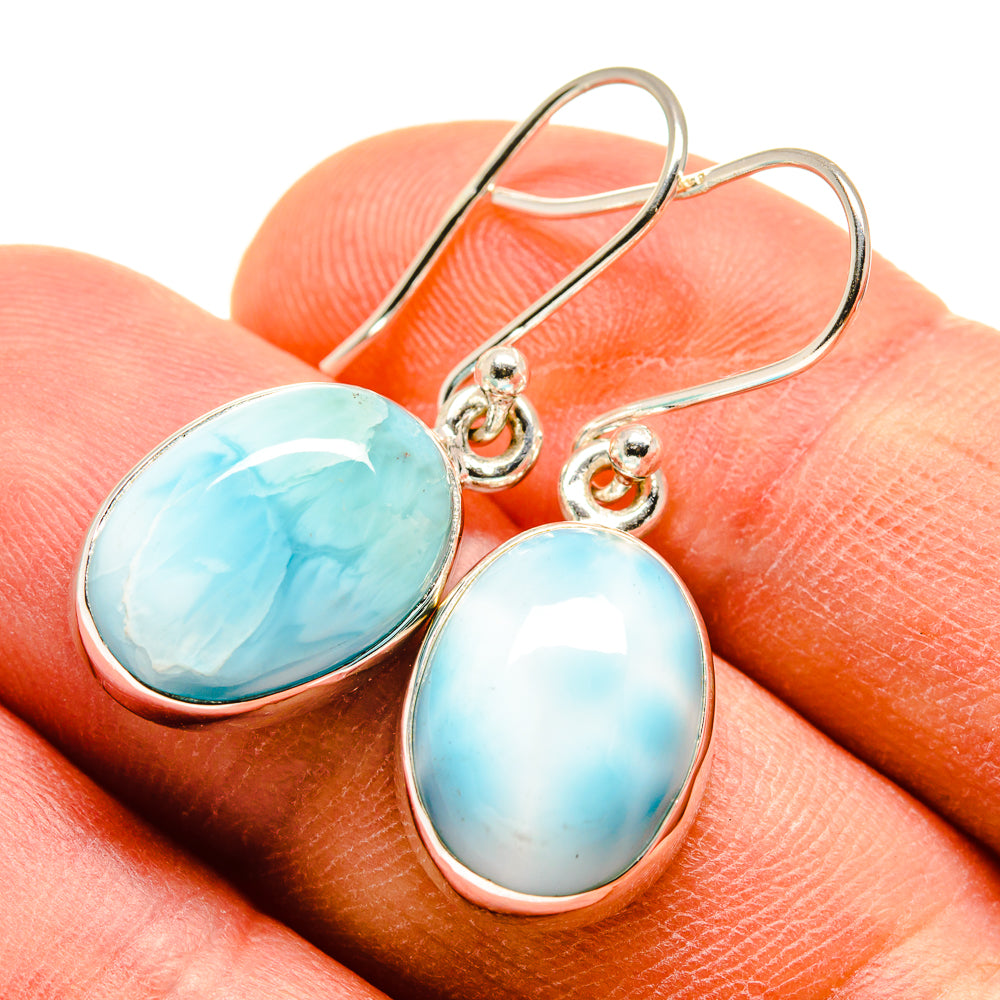 Larimar Earrings handcrafted by Ana Silver Co - EARR415829