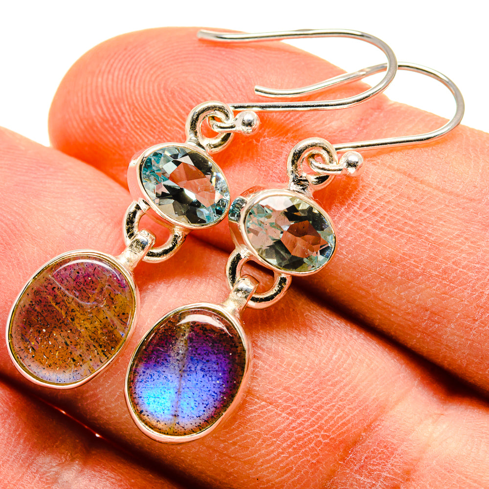 Labradorite Earrings handcrafted by Ana Silver Co - EARR415830