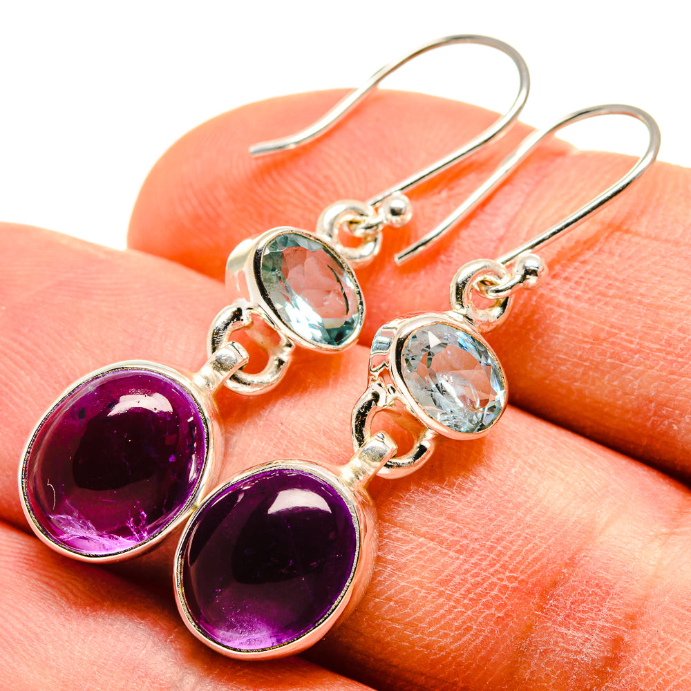 Amethyst Earrings handcrafted by Ana Silver Co - EARR415832