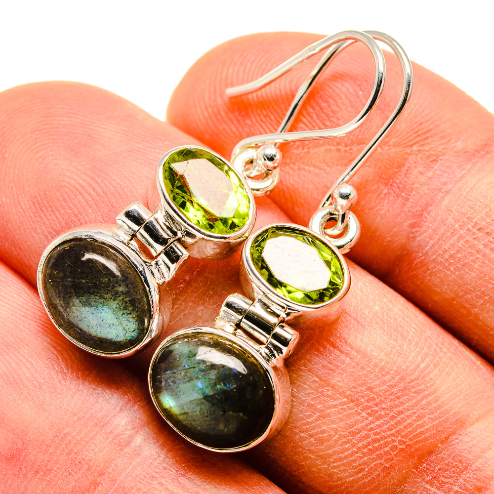 Labradorite Earrings handcrafted by Ana Silver Co - EARR415834