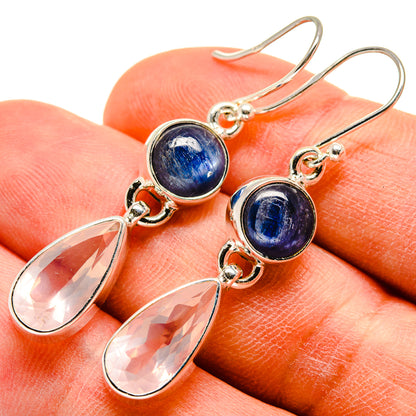 Rose Quartz Earrings handcrafted by Ana Silver Co - EARR415836