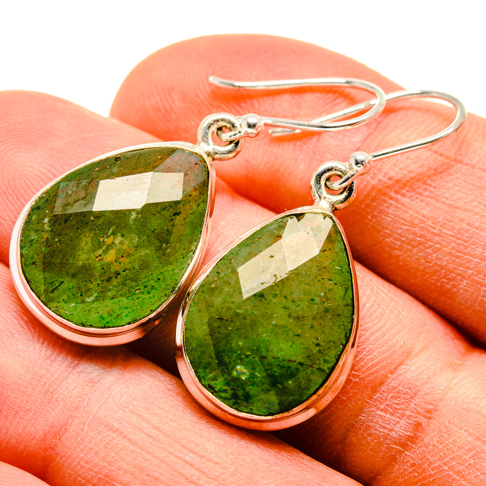 Green Aventurine Earrings handcrafted by Ana Silver Co - EARR415849