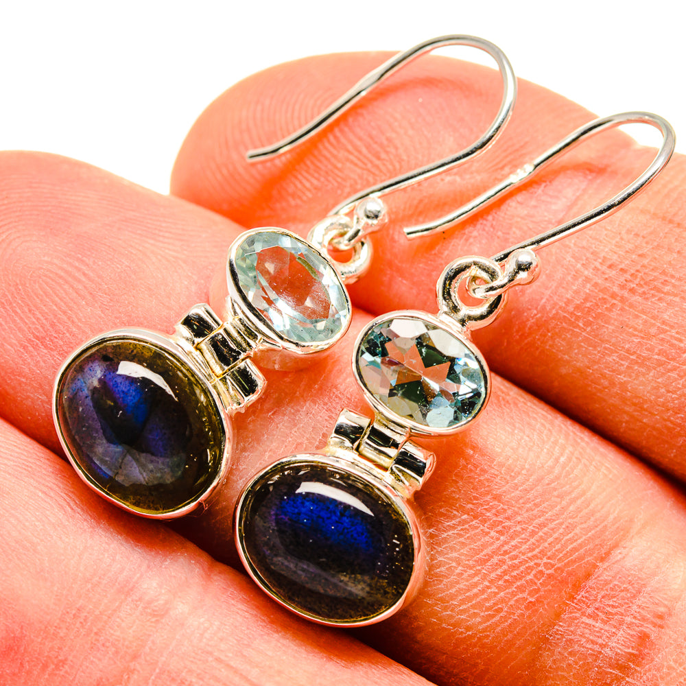 Labradorite Earrings handcrafted by Ana Silver Co - EARR415857