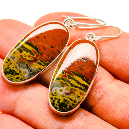 Ocean Jasper Earrings handcrafted by Ana Silver Co - EARR415864