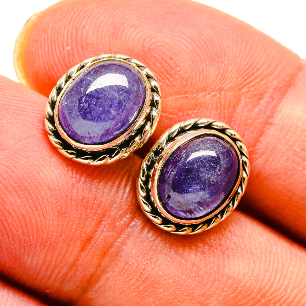 Tanzanite Earrings handcrafted by Ana Silver Co - EARR415889