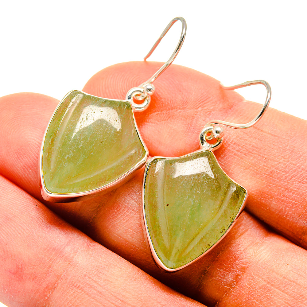 Prehnite Earrings handcrafted by Ana Silver Co - EARR415901