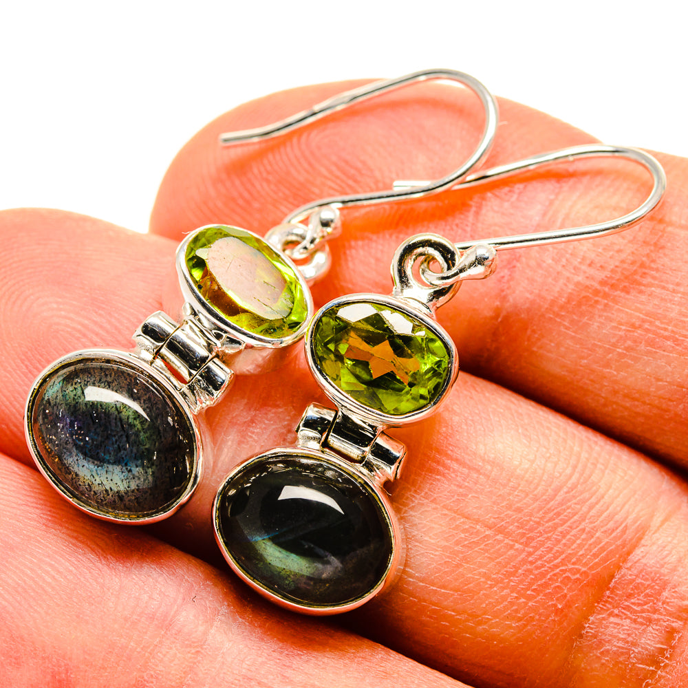 Labradorite Earrings handcrafted by Ana Silver Co - EARR415907