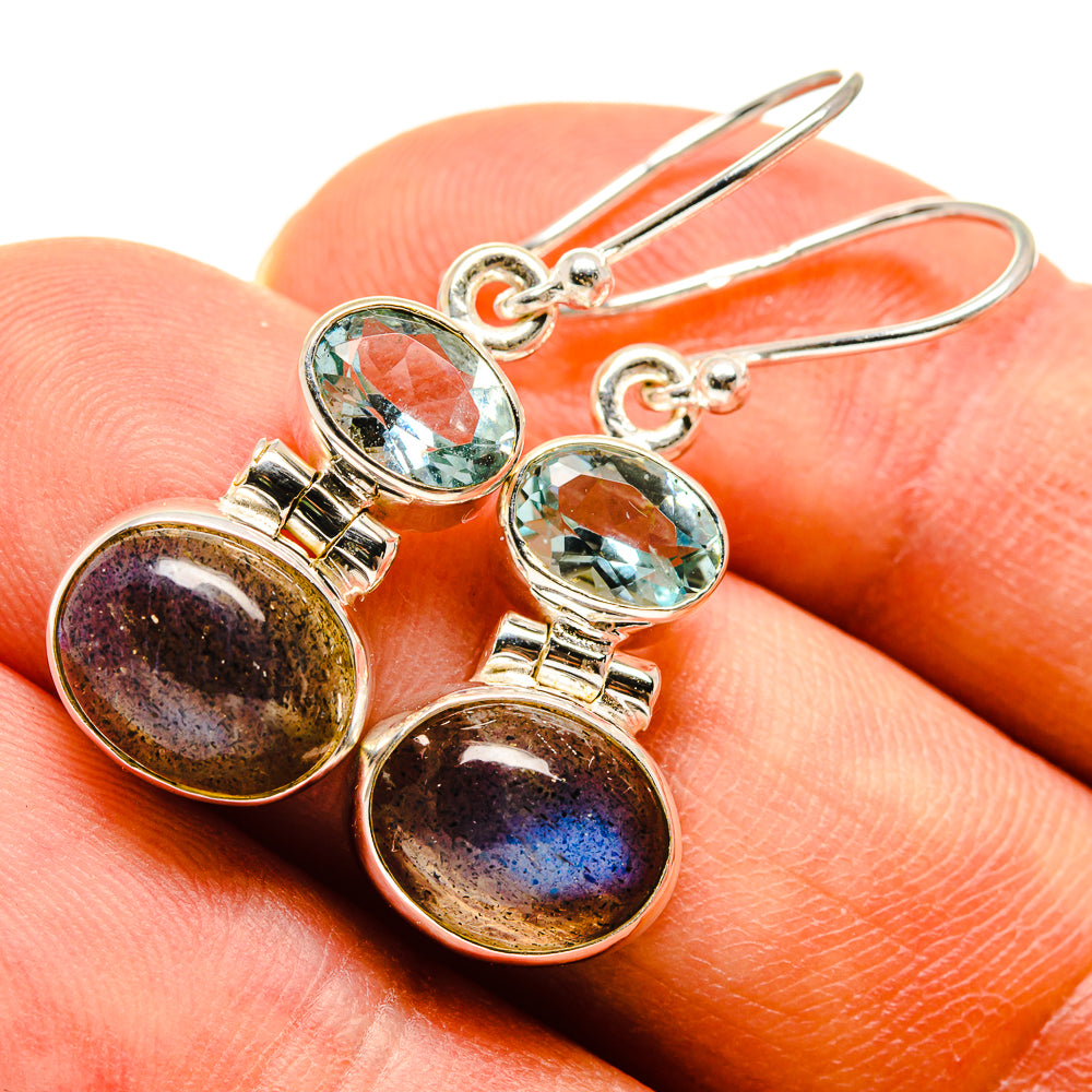 Labradorite Earrings handcrafted by Ana Silver Co - EARR415909
