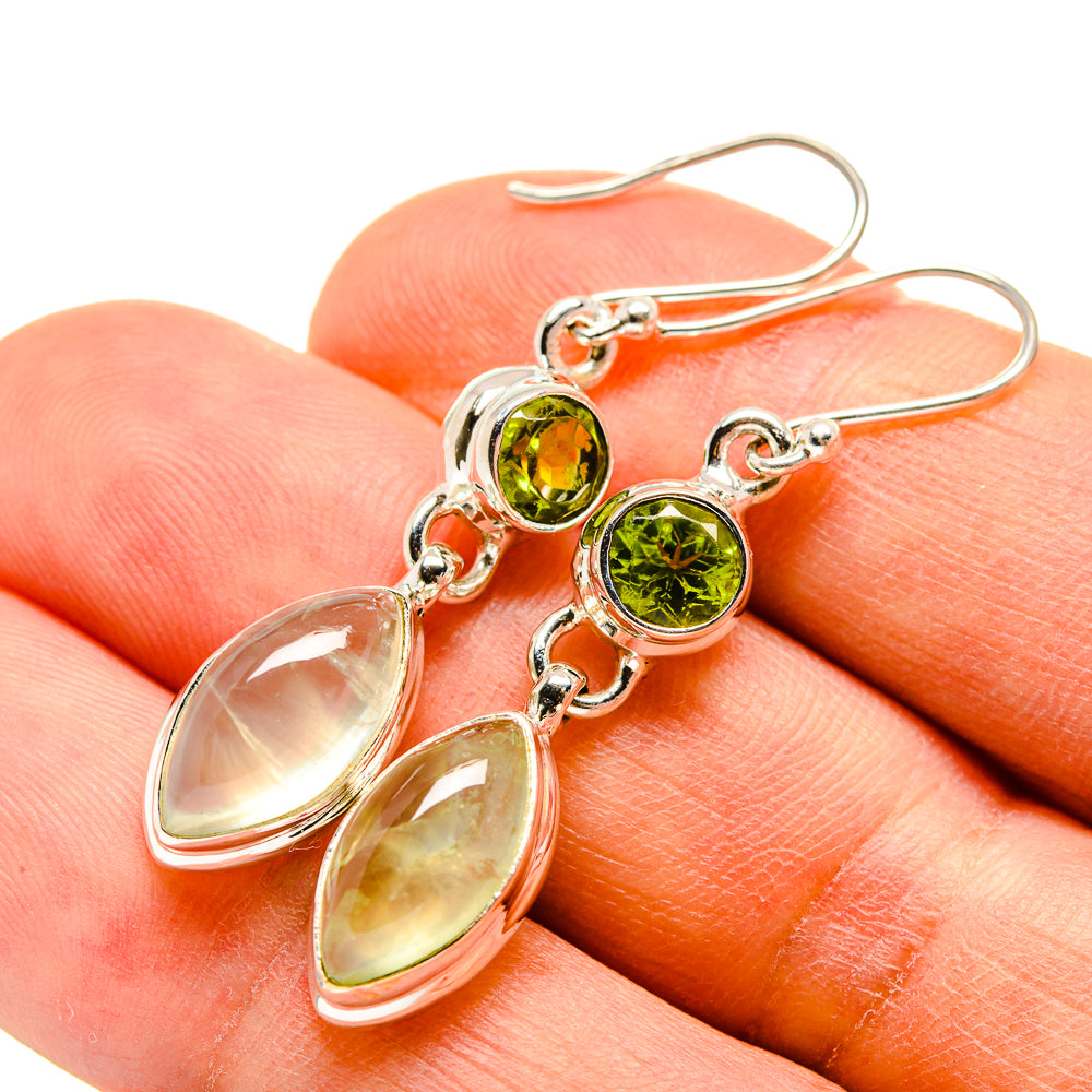 Prehnite Earrings handcrafted by Ana Silver Co - EARR415915