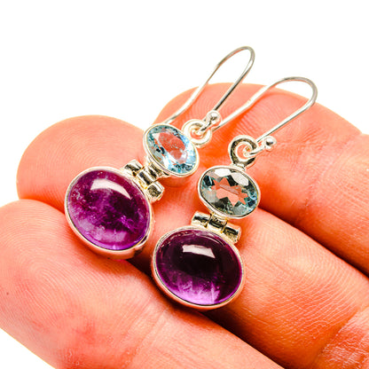 Amethyst Earrings handcrafted by Ana Silver Co - EARR415916