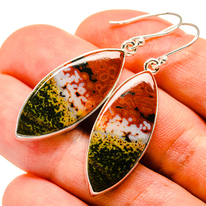 Ocean Jasper Earrings handcrafted by Ana Silver Co - EARR415917