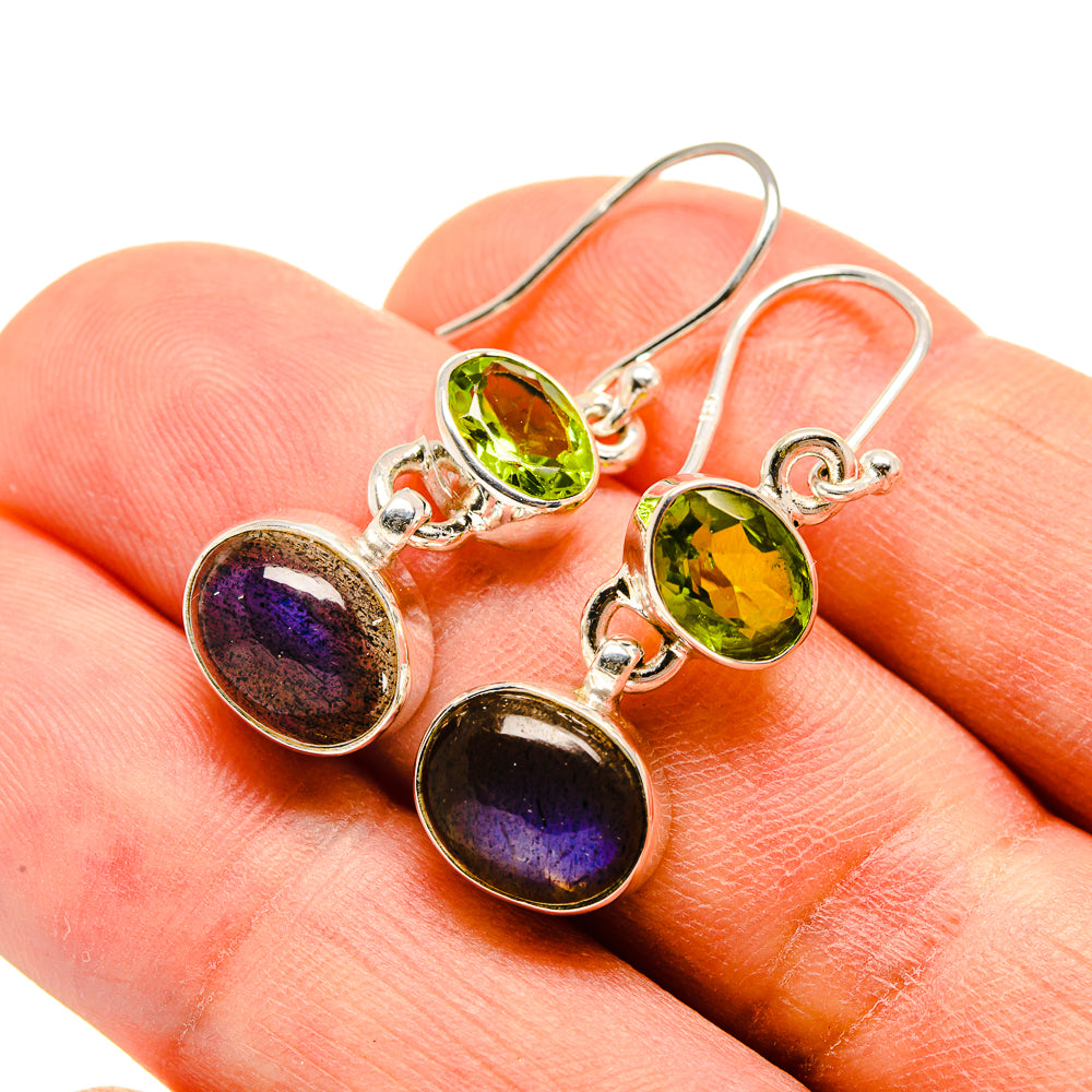 Labradorite Earrings handcrafted by Ana Silver Co - EARR415922