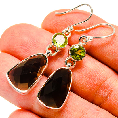 Smoky Quartz Earrings handcrafted by Ana Silver Co - EARR415923