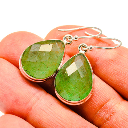 Green Aventurine Earrings handcrafted by Ana Silver Co - EARR415936