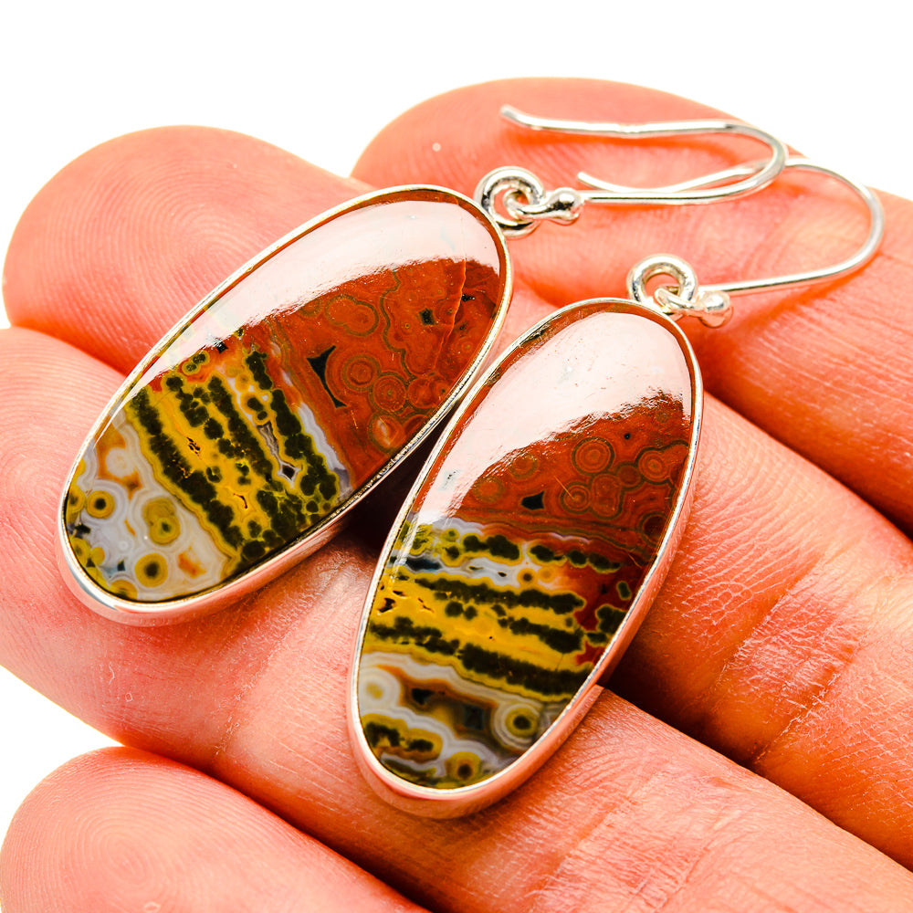 Ocean Jasper Earrings handcrafted by Ana Silver Co - EARR415937