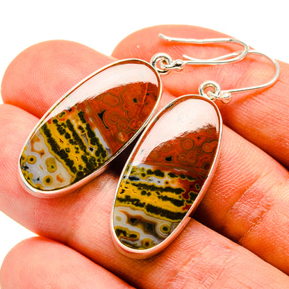 Ocean Jasper Earrings handcrafted by Ana Silver Co - EARR415937
