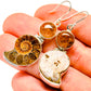 Ammonite Fossil Earrings handcrafted by Ana Silver Co - EARR415945
