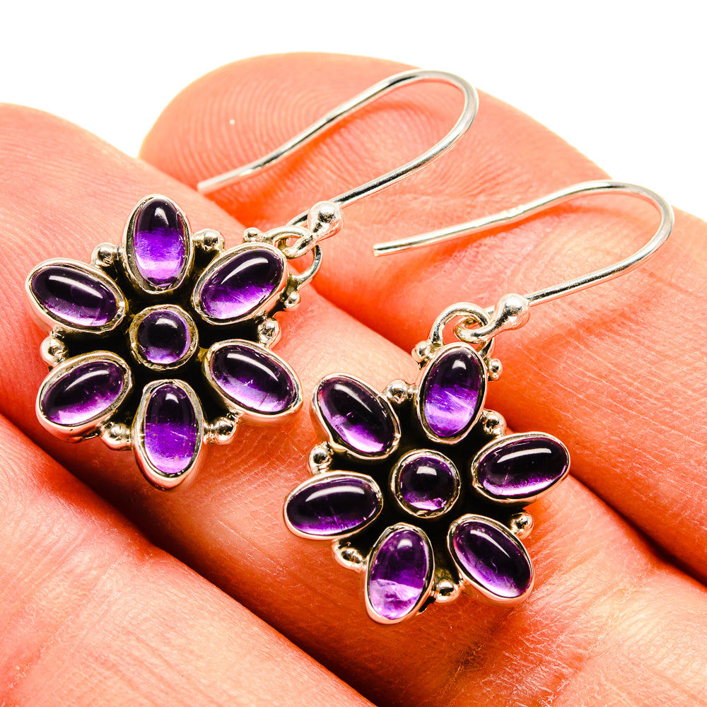 Amethyst Earrings handcrafted by Ana Silver Co - EARR415946
