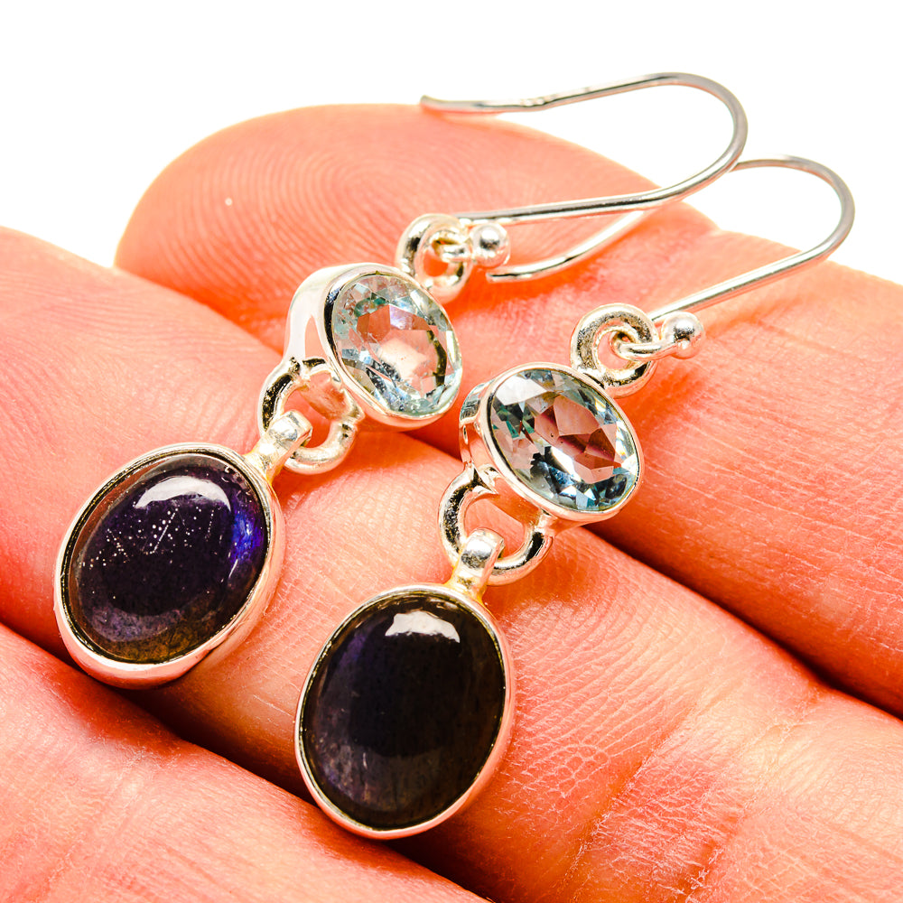 Labradorite Earrings handcrafted by Ana Silver Co - EARR415948