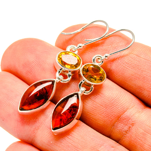 Baltic Amber Earrings handcrafted by Ana Silver Co - EARR415952