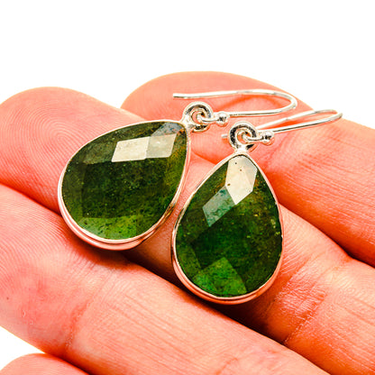 Green Aventurine Earrings handcrafted by Ana Silver Co - EARR415955