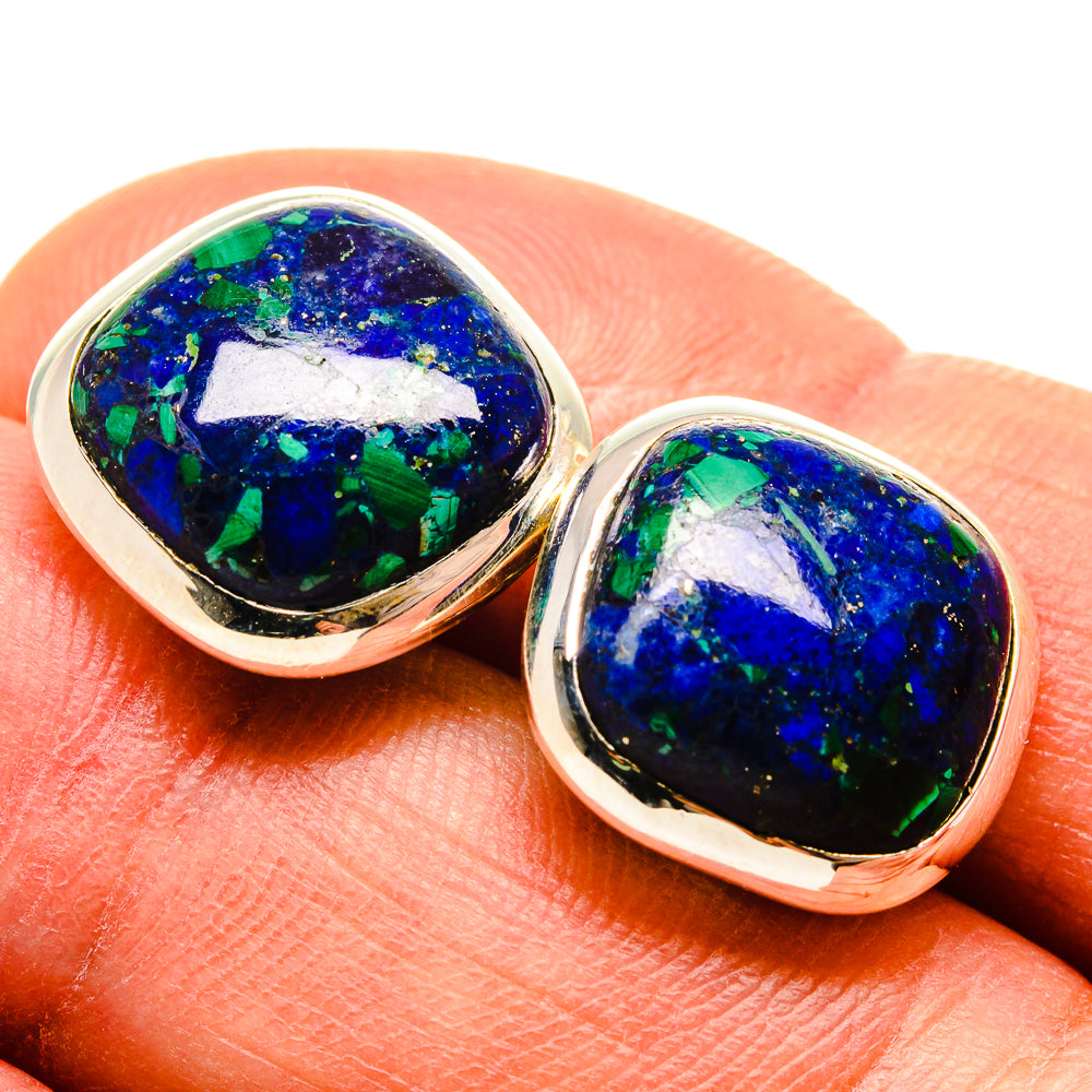 Azurite Earrings handcrafted by Ana Silver Co - EARR415956