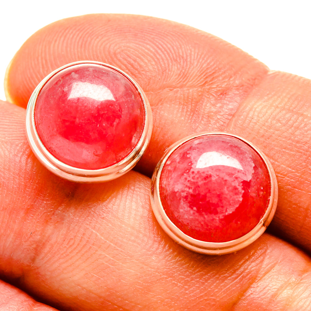 Rhodochrosite Earrings handcrafted by Ana Silver Co - EARR415975