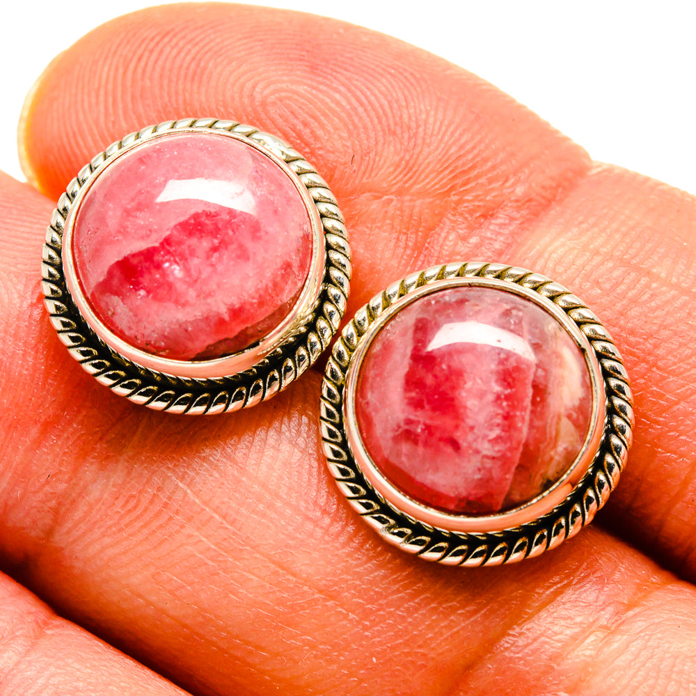 Rhodochrosite Earrings handcrafted by Ana Silver Co - EARR415978