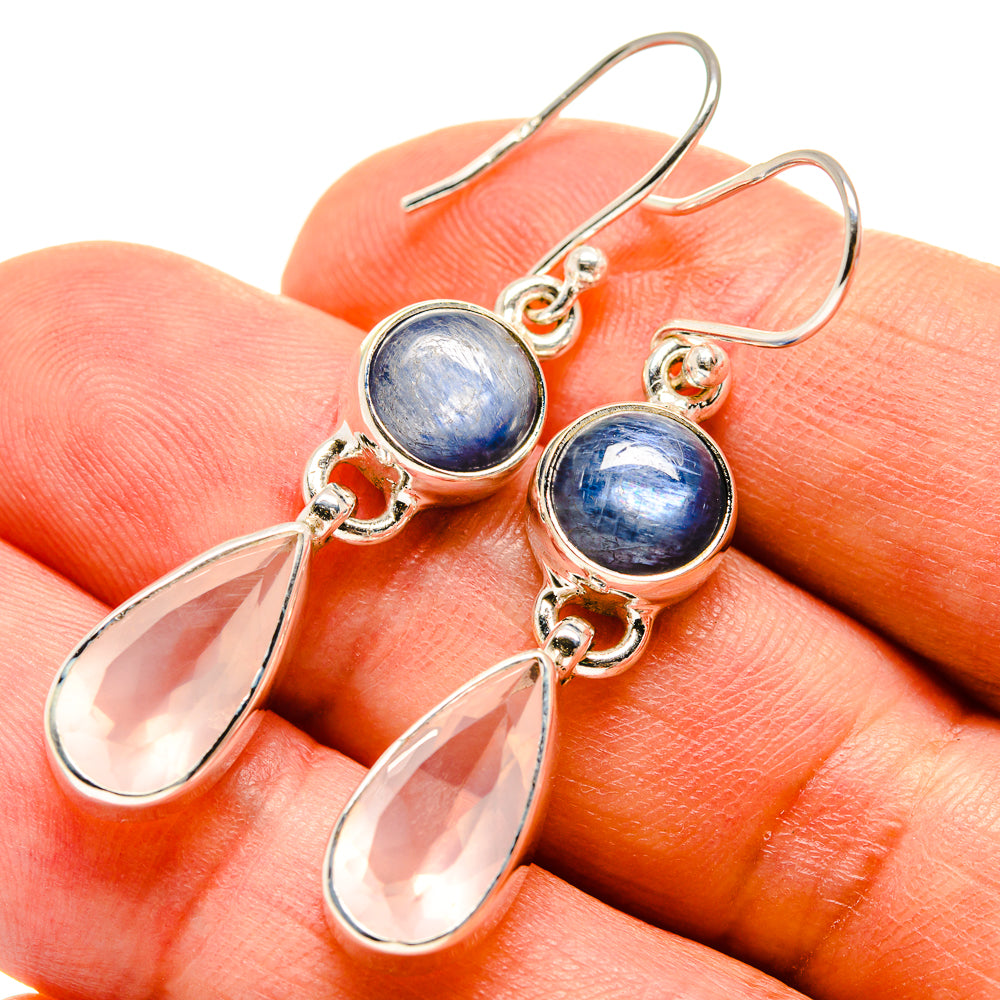 Rose Quartz Earrings handcrafted by Ana Silver Co - EARR415979
