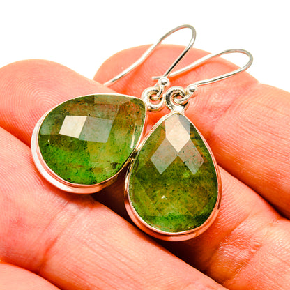 Green Aventurine Earrings handcrafted by Ana Silver Co - EARR415980