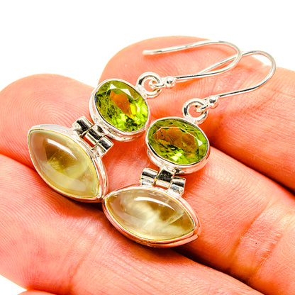 Prehnite Earrings handcrafted by Ana Silver Co - EARR415985