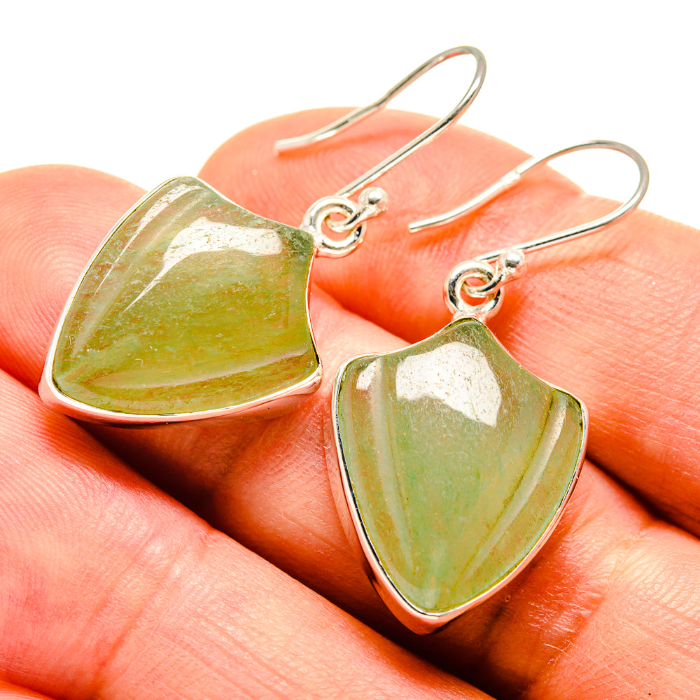 Prehnite Earrings handcrafted by Ana Silver Co - EARR415987
