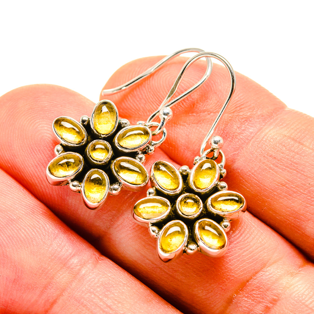 Citrine Earrings handcrafted by Ana Silver Co - EARR415991