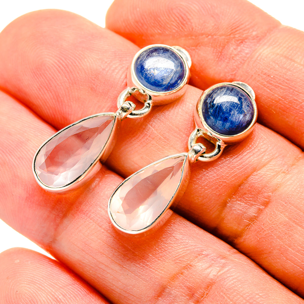 Rose Quartz Earrings handcrafted by Ana Silver Co - EARR415993