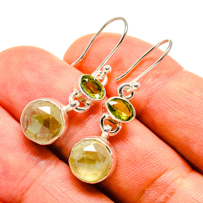 Prehnite Earrings handcrafted by Ana Silver Co - EARR415994