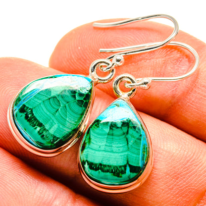 Malachite Earrings handcrafted by Ana Silver Co - EARR416002