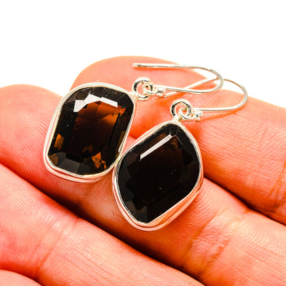 Smoky Quartz Earrings handcrafted by Ana Silver Co - EARR416006