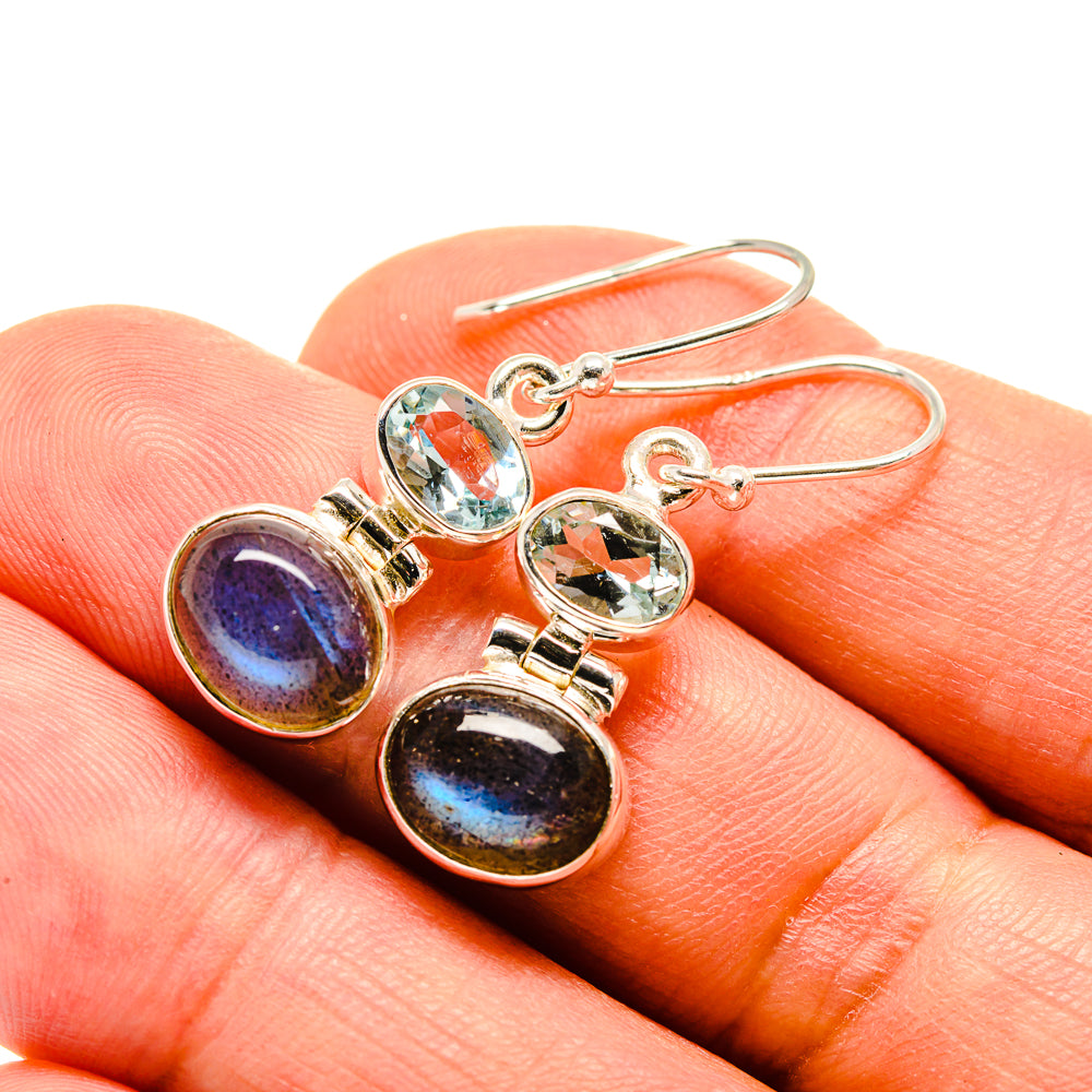 Labradorite Earrings handcrafted by Ana Silver Co - EARR416008