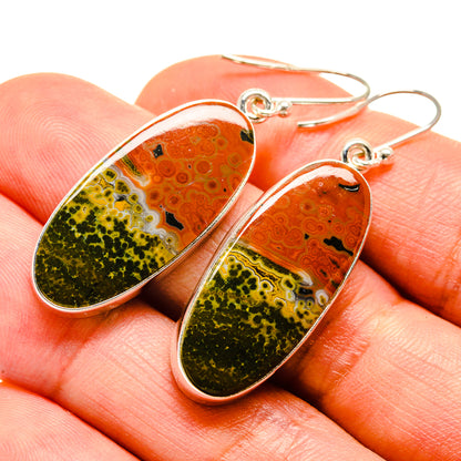 Ocean Jasper Earrings handcrafted by Ana Silver Co - EARR416019