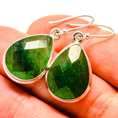Green Aventurine Earrings handcrafted by Ana Silver Co - EARR416020