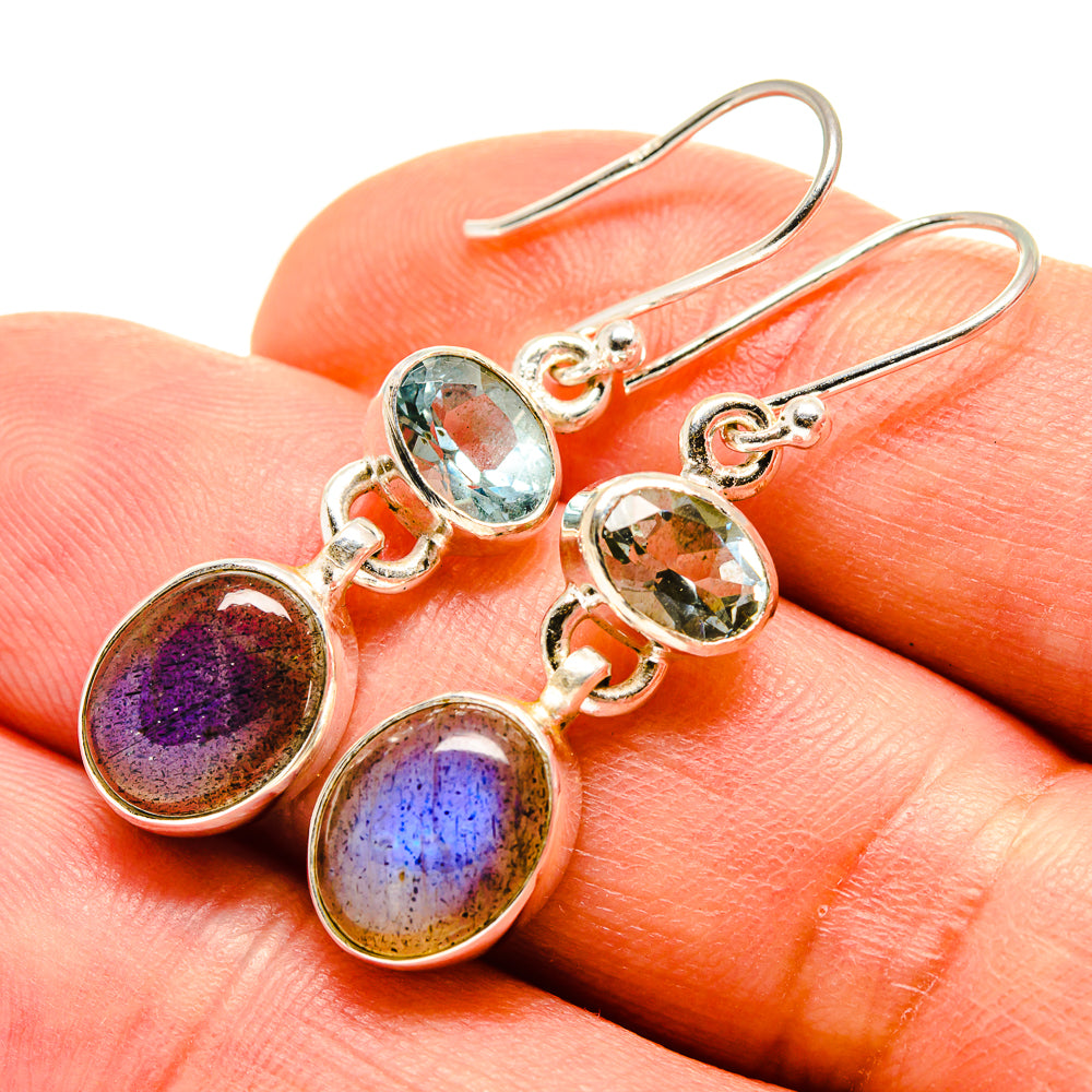 Labradorite Earrings handcrafted by Ana Silver Co - EARR416027