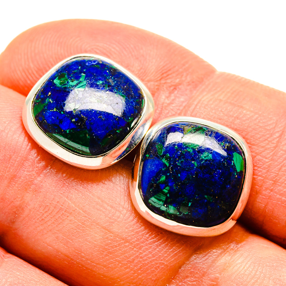 Azurite Earrings handcrafted by Ana Silver Co - EARR416035