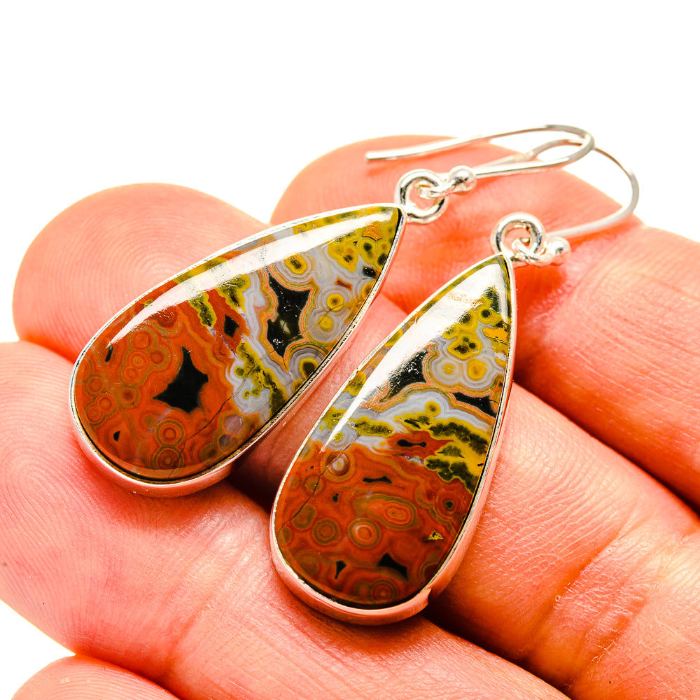 Ocean Jasper Earrings handcrafted by Ana Silver Co - EARR416038