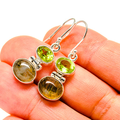 Labradorite Earrings handcrafted by Ana Silver Co - EARR416045