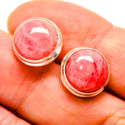 Rhodochrosite Earrings handcrafted by Ana Silver Co - EARR416055