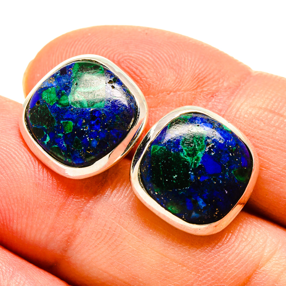 Azurite Earrings handcrafted by Ana Silver Co - EARR416058