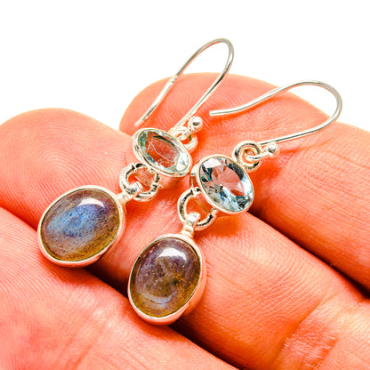Labradorite Earrings handcrafted by Ana Silver Co - EARR416066