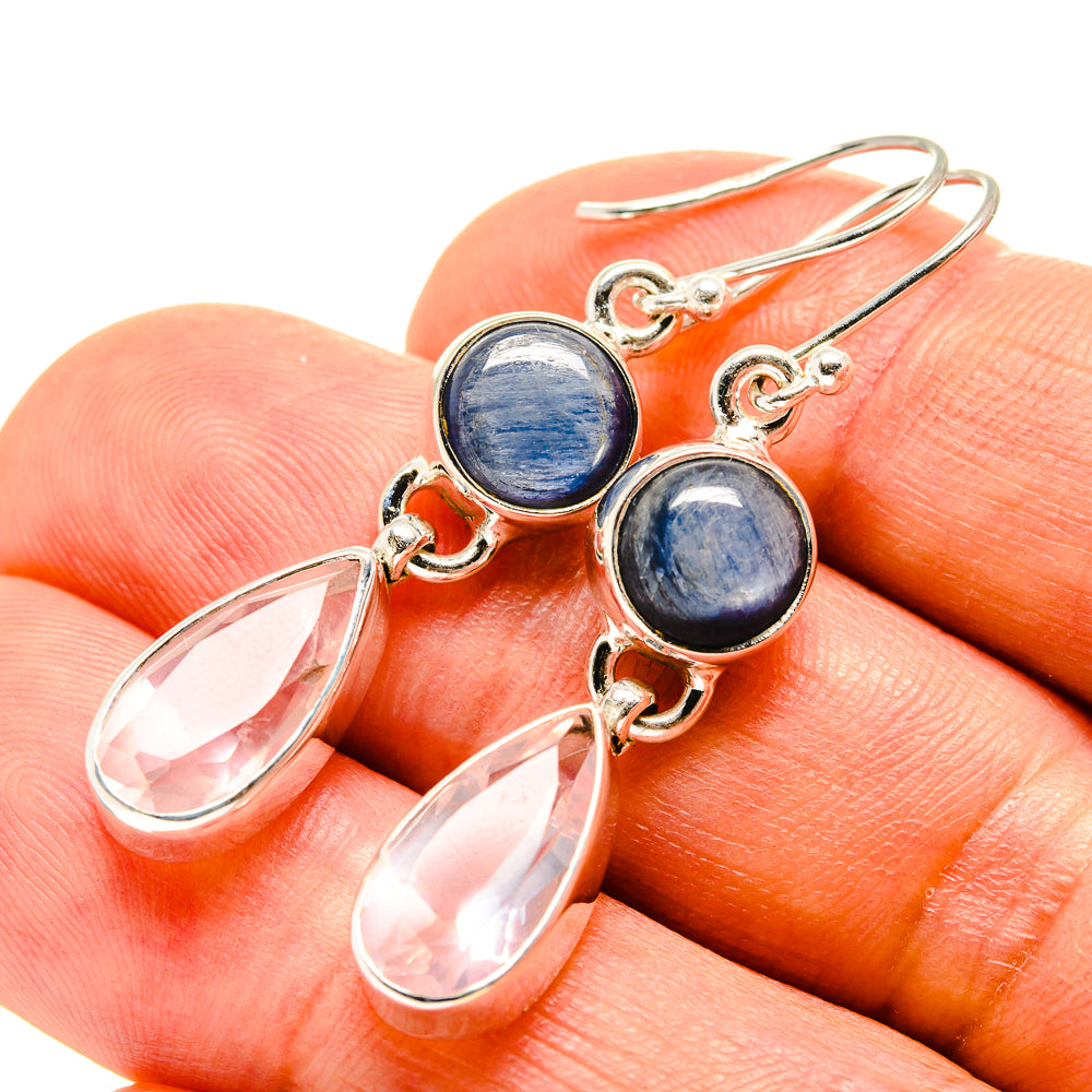 Rose Quartz Earrings handcrafted by Ana Silver Co - EARR416067