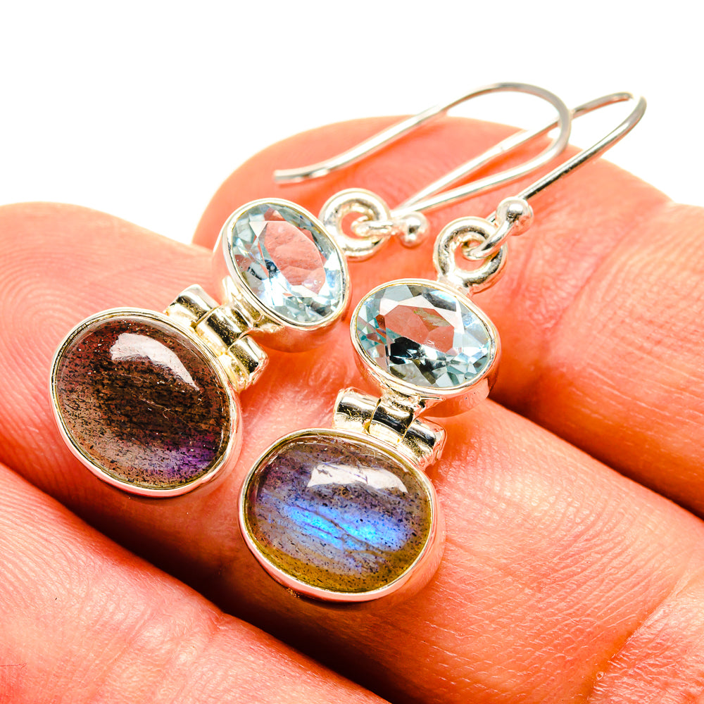 Labradorite Earrings handcrafted by Ana Silver Co - EARR416071