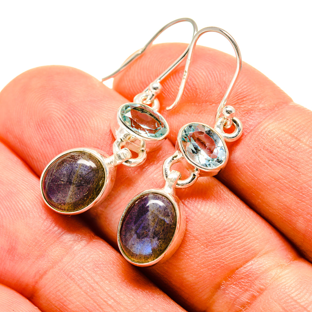 Labradorite Earrings handcrafted by Ana Silver Co - EARR416073